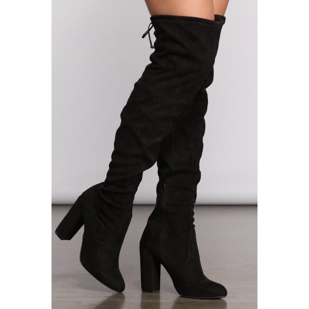 Black Over The Knee Boots